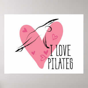 IK HOOR VAN PILATEN EN Pilates Pose Poster