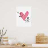 IK HOOR VAN PILATEN EN Pilates Pose Poster (Keuken)