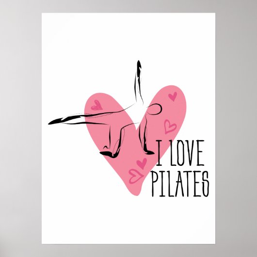 IK HOOR VAN PILATEN EN Pilates Pose Poster (Voorkant)