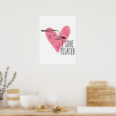 IK HOOR VAN PILATEN EN Pilates Pose Poster (Keuken)