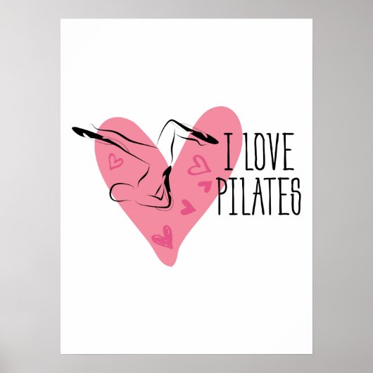 IK HOOR VAN PILATEN EN Pilates Pose Poster (Voorkant)