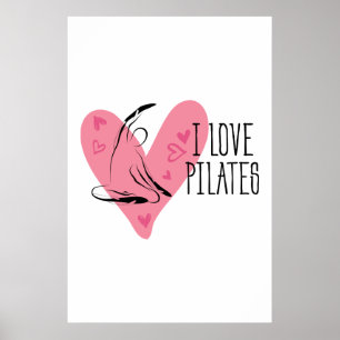 IK HOOR VAN PILATEN EN Pilates Pose Poster