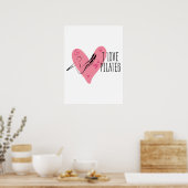 IK HOOR VAN PILATEN EN Pilates Pose Poster (Keuken)