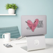 IK HOOR VAN PILATES Pilates Pose Sticker (Laptop op bureau)