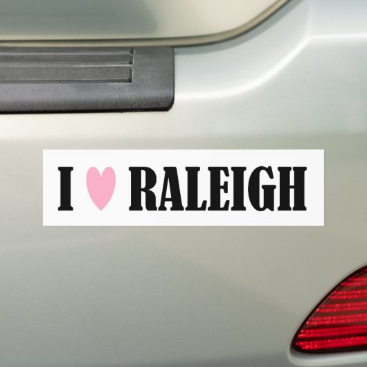 IK HOOR VAN RALEIGH-BUMPERSTICKER BUMPERSTICKER (Op auto)