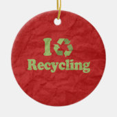 IK HOOR VAN RECYCLING KERAMISCH ORNAMENT (Voorkant)