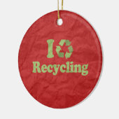 IK HOOR VAN RECYCLING KERAMISCH ORNAMENT (Links)