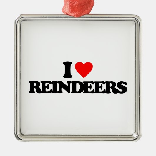 IK HOOR VAN REINDEERS METALEN ORNAMENT (Voorkant)