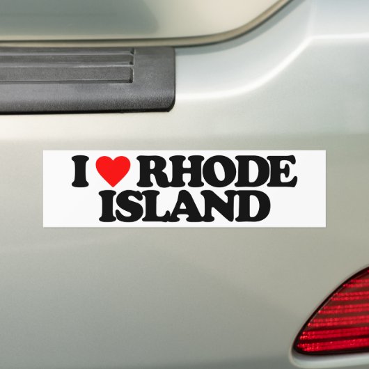 IK HOOR VAN RHODE ISLAND BUMPERSTICKER (Op auto)