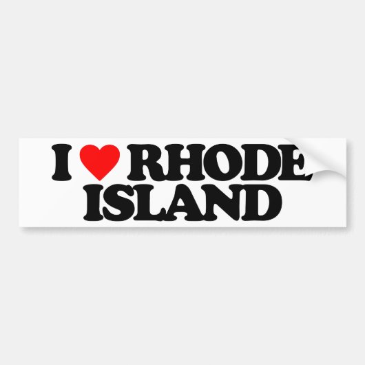 IK HOOR VAN RHODE ISLAND BUMPERSTICKER (Voorkant)