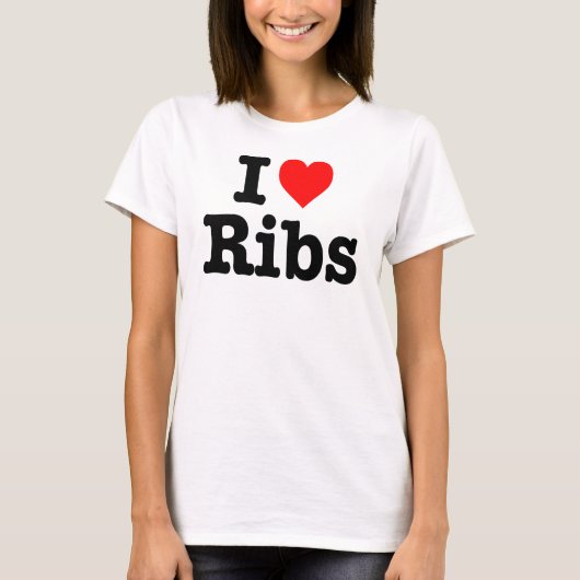 "IK HOOR VAN RIBS" T-SHIRT (Voorkant)