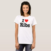 "IK HOOR VAN RIBS" T-SHIRT (Voorkant volledig)