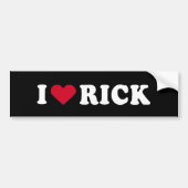 IK HOOR VAN RICK BUMPERSTICKER (Voorkant)