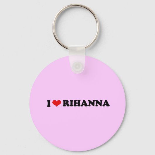IK HOOR VAN RIHANNA / I HEART RIHANNA SLEUTELHANGER (Voorkant)