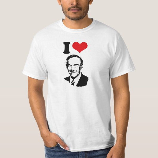 IK HOOR VAN RON PAUL 2012 T-SHIRT (Voorkant)
