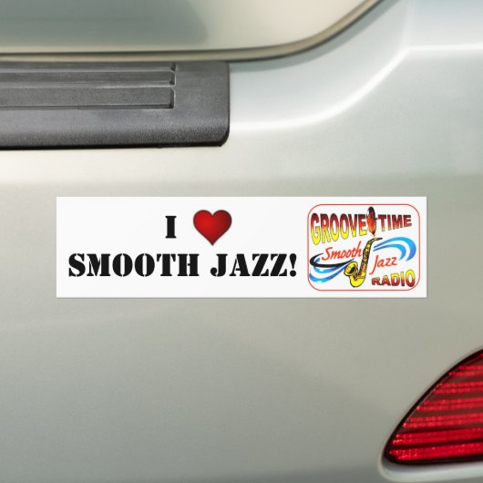 IK HOOR VAN SMOOTH JAZZ BUMPERSTICKER (Op auto)