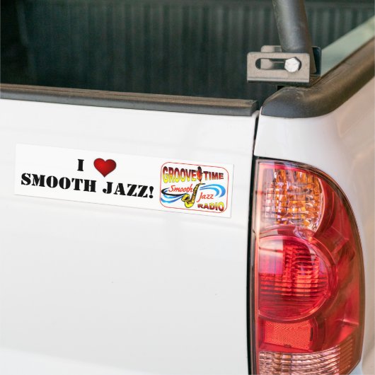 IK HOOR VAN SMOOTH JAZZ BUMPERSTICKER (Op Truck)