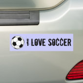 IK HOOR VAN SOCCER BUMPERSTICKER (Op auto)