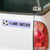 IK HOOR VAN SOCCER BUMPERSTICKER (Op Truck)