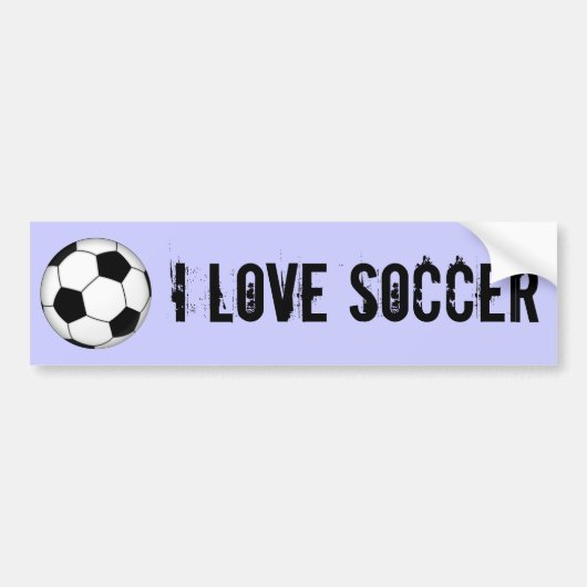 IK HOOR VAN SOCCER BUMPERSTICKER (Voorkant)