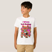 "IK HOOR VAN SOCK MONKEYS"   Giften T-shirt (Voorkant volledig)