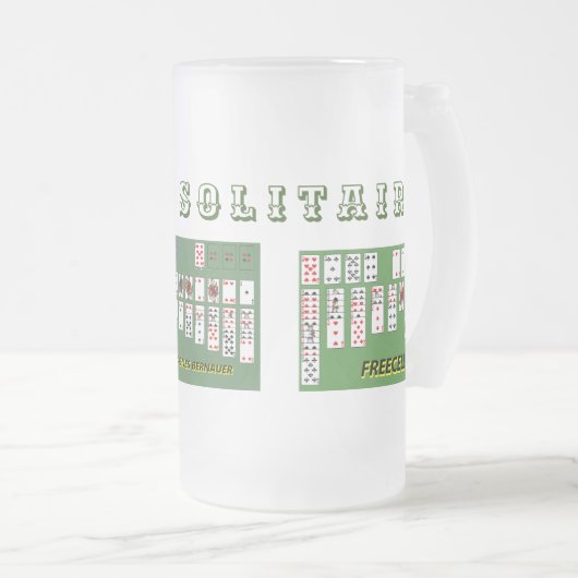 IK HOOR VAN SOLITAIRE Mok van glas (Voorkant rechts)