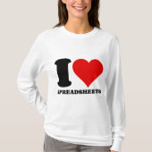 IK HOOR VAN SPREADSHEETS T-SHIRT (Voorkant)