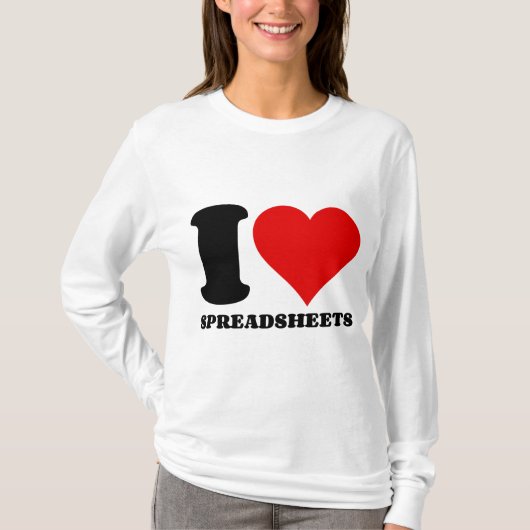IK HOOR VAN SPREADSHEETS T-SHIRT (Voorkant)