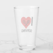 IK HOOR VAN TENNIS SERVICE GLAS (Achterkant)