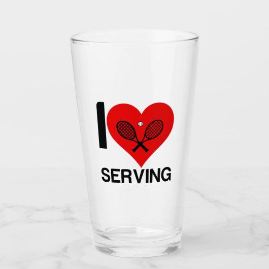 IK HOOR VAN TENNIS SERVICE GLAS (Voorkant)