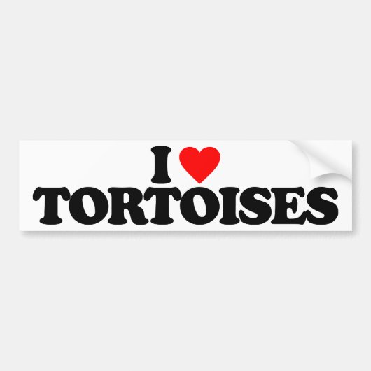 IK HOOR VAN TORTOISSEN BUMPERSTICKER (Voorkant)