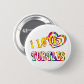 IK HOOR VAN TURTLS RONDE BUTTON 5,7 CM (Voorkant /achterkant)