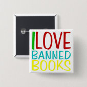 IK HOOR VAN VERBODEN BOEKEN OFFICIËLE BUTTON (Voorkant /achterkant)