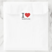 IK HOOR VAN VERZWAKING RONDE STICKER (Tas)