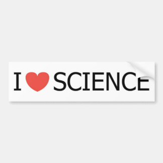 IK HOOR VAN WETENSCHAP BUMPERSTICKER