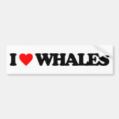 IK HOOR VAN WHALES BUMPERSTICKER (Voorkant)