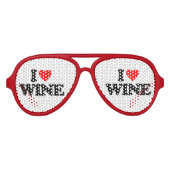 IK HOOR VAN WIJN AVIATOR ZONNEBRIL (Voorkant)