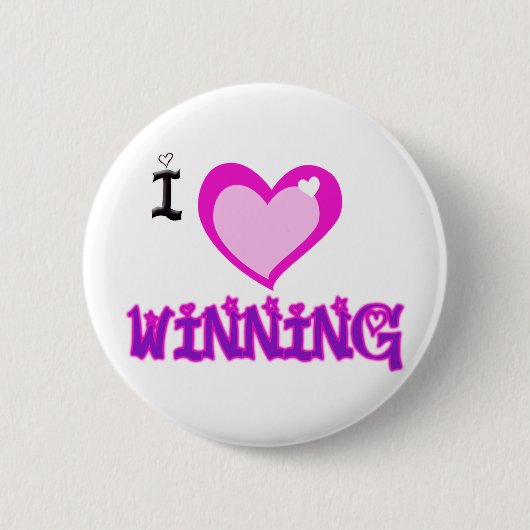 IK HOOR VAN WINNING RONDE BUTTON 5,7 CM (Voorkant)
