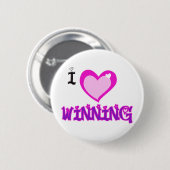 IK HOOR VAN WINNING RONDE BUTTON 5,7 CM (Voorkant /achterkant)