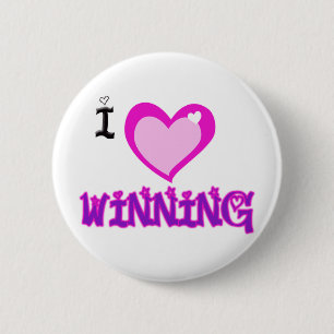 IK HOOR VAN WINNING RONDE BUTTON 5,7 CM
