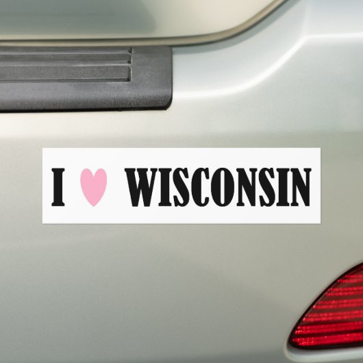 IK HOOR VAN WISCONSIN BUMPERSTICKER (Op auto)