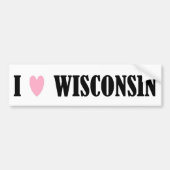 IK HOOR VAN WISCONSIN BUMPERSTICKER (Voorkant)