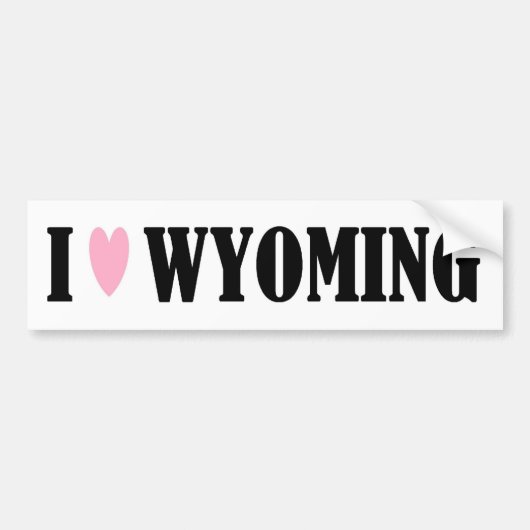 IK HOOR VAN WYOMING BUMPERSTICKER (Voorkant)
