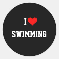 IK HOOR VAN ZWEMMERSticker