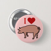 IK HOOR VARKENS RONDE BUTTON 5,7 CM (Voorkant /achterkant)