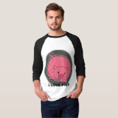 IK HOOR VARKENS ( VARKENS AAN BEIDE ZIJDEN ) T-SHIRT (Voorkant volledig)