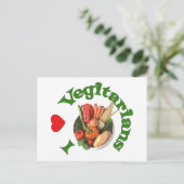 Ik hoor vegetariërs briefkaart (Staand voorkant)