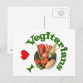 Ik hoor vegetariërs briefkaart (Voorkant / Achterkant)