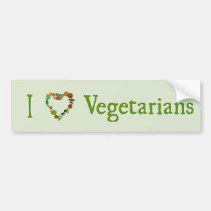 Ik hoor vegetariërs bumpersticker