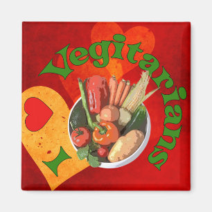 Ik hoor vegetariërs magneet
